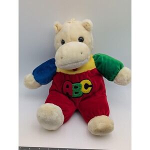 Walmart Hippo Plush ABC Color Block Plush 16 Inch Primary Hippopotamus Stuffed